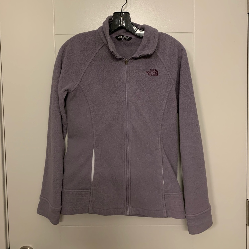 North Face plumb zip up fleece small